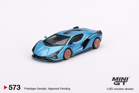 Lamborghini Sián FKP 37 Blu Aegir 1:64 Mini GT - comprar online