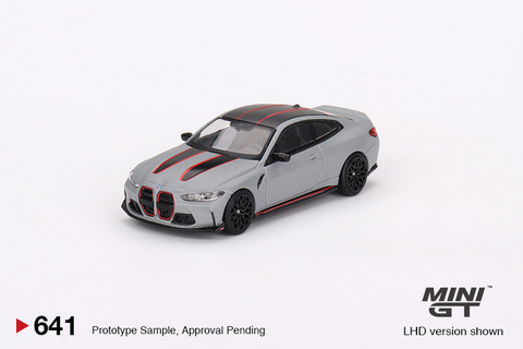 BMW M4 CSL Frozen Brooklyn Grey Metallic 1:64 Mini GT - comprar online