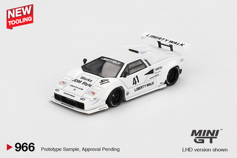 Lamborghini Countach LB WORKS White 2024 Tokyo Auto Salon 1:64 Mini GT - comprar online