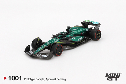 *PRÉ-VENDA* Aston Martin AMR24 #18 Lance Stroll F1 2024 Bahrain GP 1:64 Mini GT - comprar online