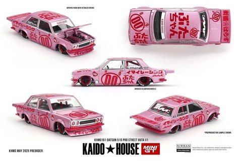 *PRÉ-VENDA* Datsun 510 Pro Street Buta V1 1:64 Mini GT/Kaido House - comprar online