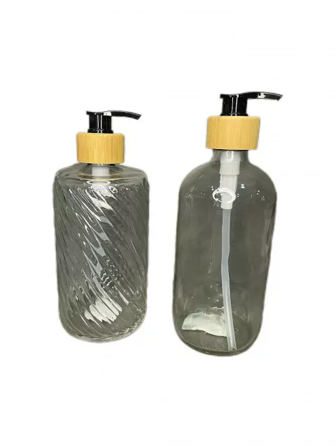 DISPENSER DE JABON DE VIDRIO T/BAMBO 19X8 V/MODELOS