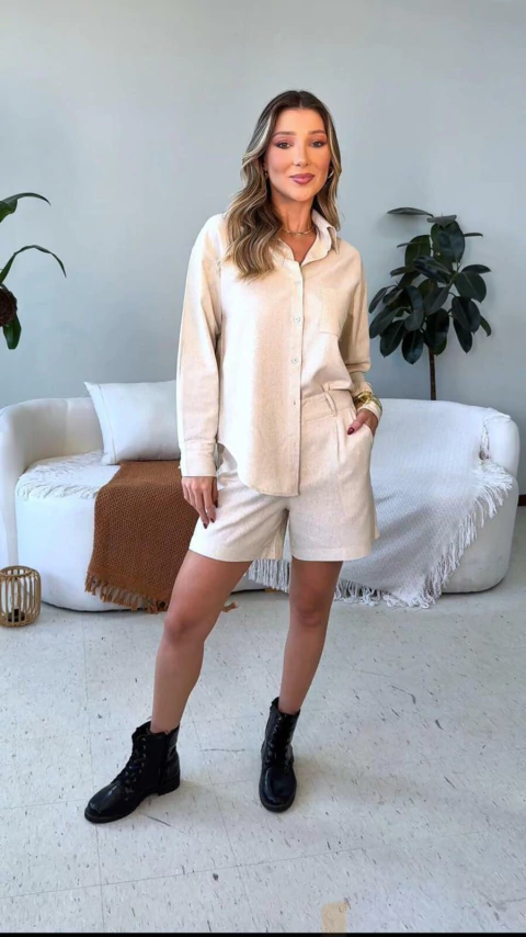 Conjunto Viscoline Camisa e Short