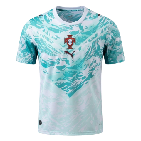 Camisa II Portugal 2026 Puma Torcedor Masculina - Branco/Azul
