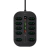 Régua de Energia 10 Tomadas + 4 USB (1 Tipo-C) - 2500W Bivolt - Cabo 1,9m - Preto