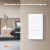 Interruptor Inteligente WiFi Tuya 1/2/3 Botões – Versão com Neutro (Fase + Neutro) – Controle por Voz Alexa Google – 16A/300W – 110V/220V – Branco - COIBEU