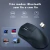 E-COIBEU Mouse Leve Tri-Modo 50g para Escritório e Jogos, Bluetooth/2.4GHz/Cabo, 5 Níveis de DPI Ajustável (400-4000), Bateria de 400mAh, 72h de Auton - COIBEU