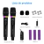 Microfone Sem Fio Universal WK-MG6602 com Receptor Giratório 180°, Tela Digital RGB, Bateria de Longa Duração 10-12h, Plug and Play para Palestrante, - COIBEU