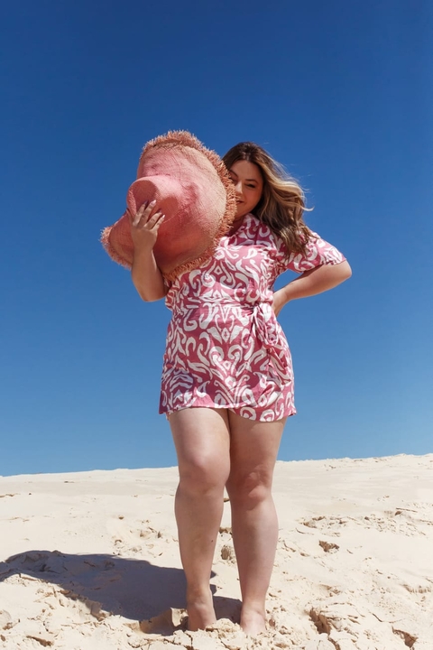 CONJ. SHORT SAIA JULIENE-ROSA/BRANCO