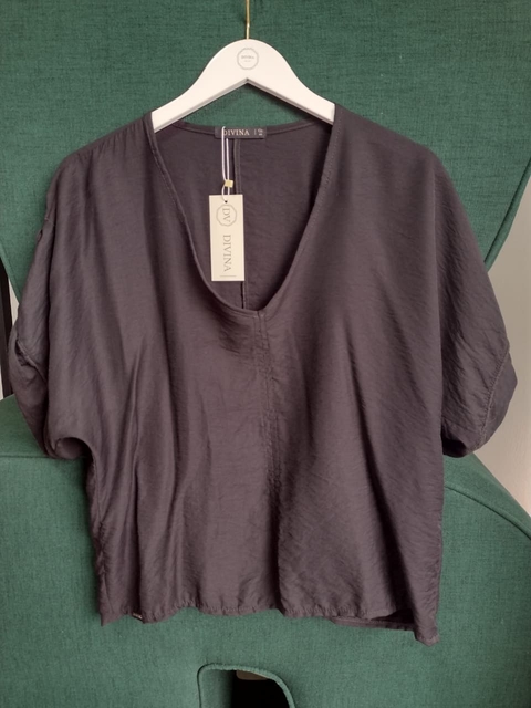 BLUSA DECOTE V MARTING. ALANA-PRETO