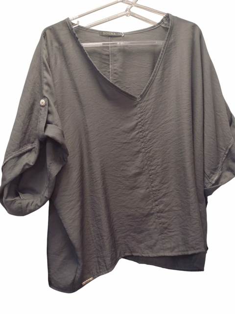 BLUSA DECOTE V MARTING. ALANA-VERDE - comprar online