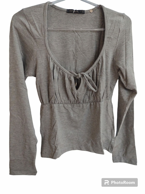 BLUSA PRINCESA VISCO GRAZIELA-CINZA CLARO - comprar online