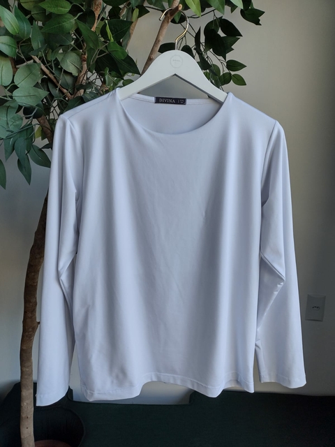 BLUSA DECOTE CHOCKER OUTLET-BRANCO