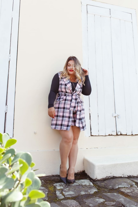 CONJ. SHORT SAIA LORENA-XADREZ R