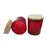 Pote 220ml Tampa Madeira com Vedação VERMELHO (Unidade) - RPK PARAFINAS