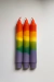 Kit 3 Velas Dip Dye - Rainbow Flame