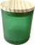Pote 220ml Tampa Madeira com Vedação VERDE (Unidade)