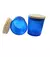 Pote 220ml Tampa Madeira com Vedação AZUL (Unidade) na internet