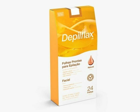 Folhas Prontas Faciais Natural Depilflax - comprar online