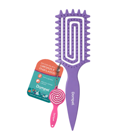 Escova de Cabelo Dompel Enlace Violeta
