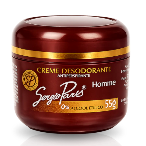Desodorante em Creme Sergio Paris Homme 55g
