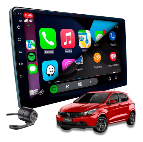Kit Multimídia Fiat Argo 2018 A 2023 Android 2gb Ram Carplay