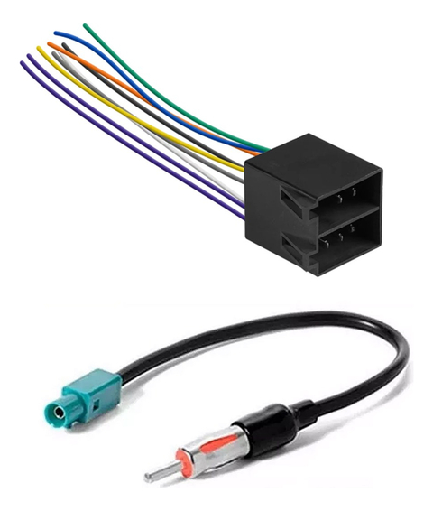 Chicote Conector Multimídia Radio Antena Vw Gol Saveiro G5