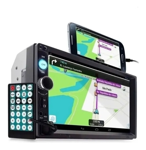 Central Multimidia Bt Usb Espelha Camera Moldura Vw Fox 2014