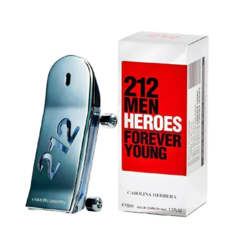 CAROLINA HERRERA PERFUME MASCULINO 212 HEROES EDT 50ML