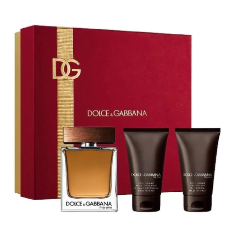DOLCE & GABBANA KIT PERFUME MASCULINO THE ONE EDT 100ML 3 EM 1