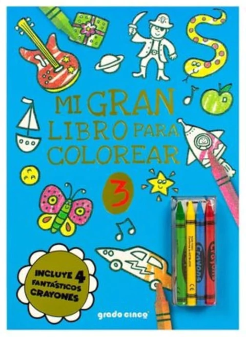 MI GRAN LIBRO PARA COLOREAR 3 - AZUL