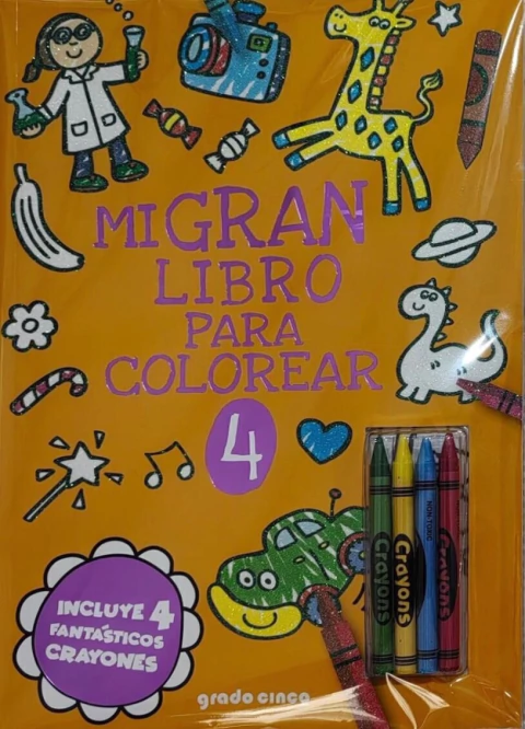 MI GRAN LIBRO PARA COLOREAR 4 - NARANJA
