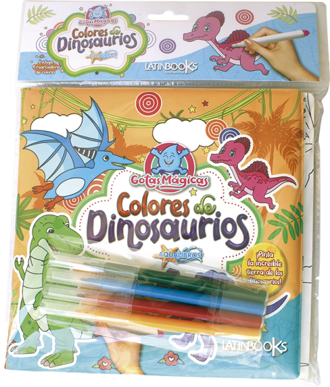 AQUALIBROS GOTAS MAGICAS - COLORES DE DINOSAURIOS - comprar online