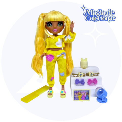 Boneca Rainbow High Jr PJ Party - Sunny! Fashion Doll!