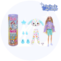 Boneca Barbie Mattel Cutie Reveal - Sonho Colorido Loira - Cachorrinho Dálmata! na internet