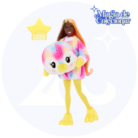 Boneca Barbie Cutie Reveal Doll - Color Dream Series - Tie-Dyed Penguin Costume