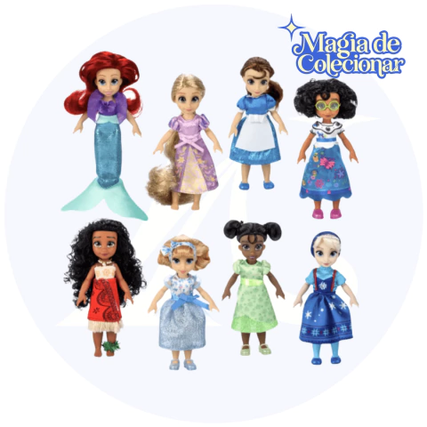 Bonecas Disney Store Princess - Once Upon a Story Mini Doll Gift Set! Escolha sua princesa favorita!