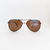 Óculos aviador lente curva café - comprar online