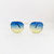 Óculos july lente azul e amarela - comprar online