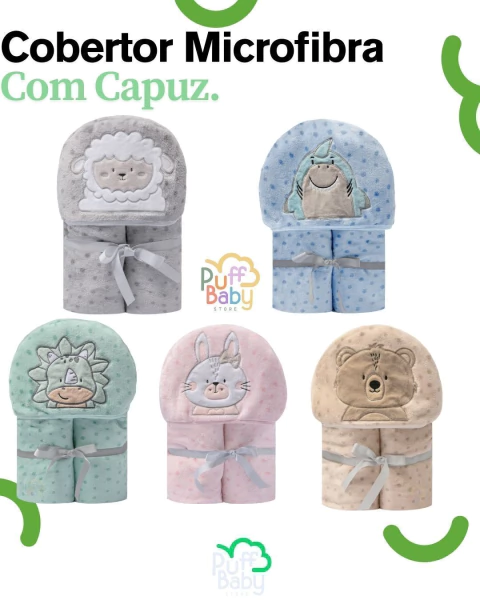 Cobertor bordado com capuz 1,10M X 90CM - comprar online