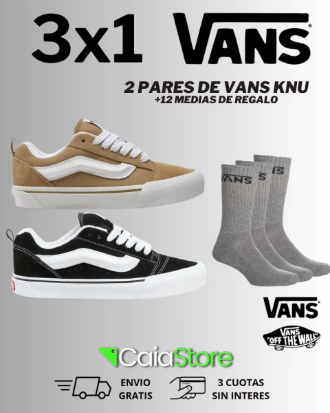 PROMO 2x1 VANS KNU + 12 MEDIAS DE REGALO - comprar online