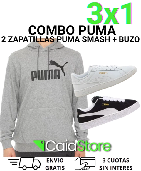 3x1 PUMA 2 PARES DE ZAPATILLAS + BUZO - comprar online