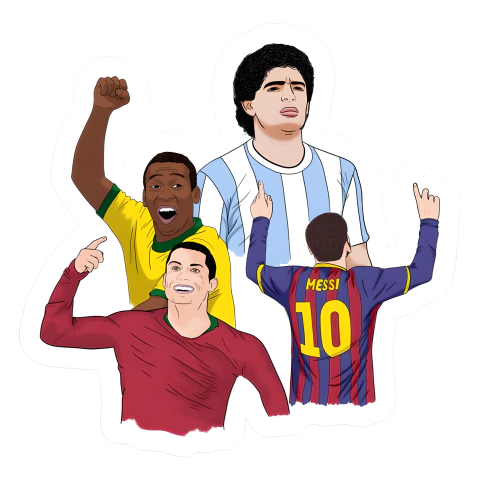 Messi, Maradona, Ronaldo, Pele - comprar online