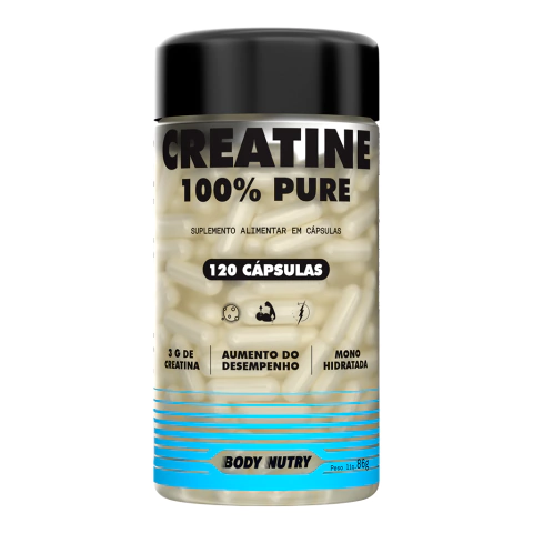 Creatine 100% Pura - 120 Cápsulas - Body Nutry | Aumento de Força - comprar online