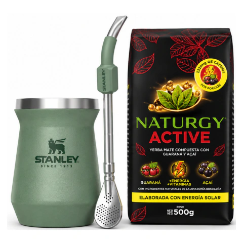 Naturgy Yerba Mate ACTIVE + Stanley Mate + Bombilla