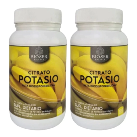 Citrato De Potasio Puro En Polvo Bioser Balance x2 Unidades