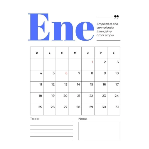 Calendario 2026
