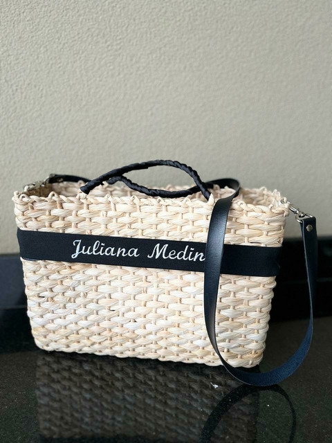 Bolsa de palha personalizada