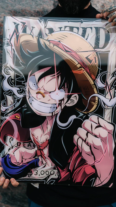 QUADRO APLICAÇÃO EM ACRÍLICO - MONKEY D LUFFY - comprar online