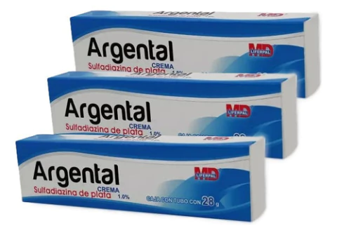 Argental Crema Cicatrizante 28g Pack 3